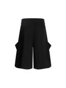 Embroidered Design Straight-Cut Mid-Length Pants