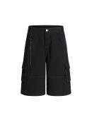 Tassel-Tie Cargo Shorts Jeans