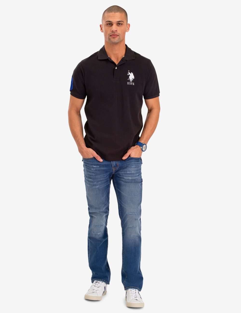 BIG LOGO SOLID POLO SHIRT - Image 2
