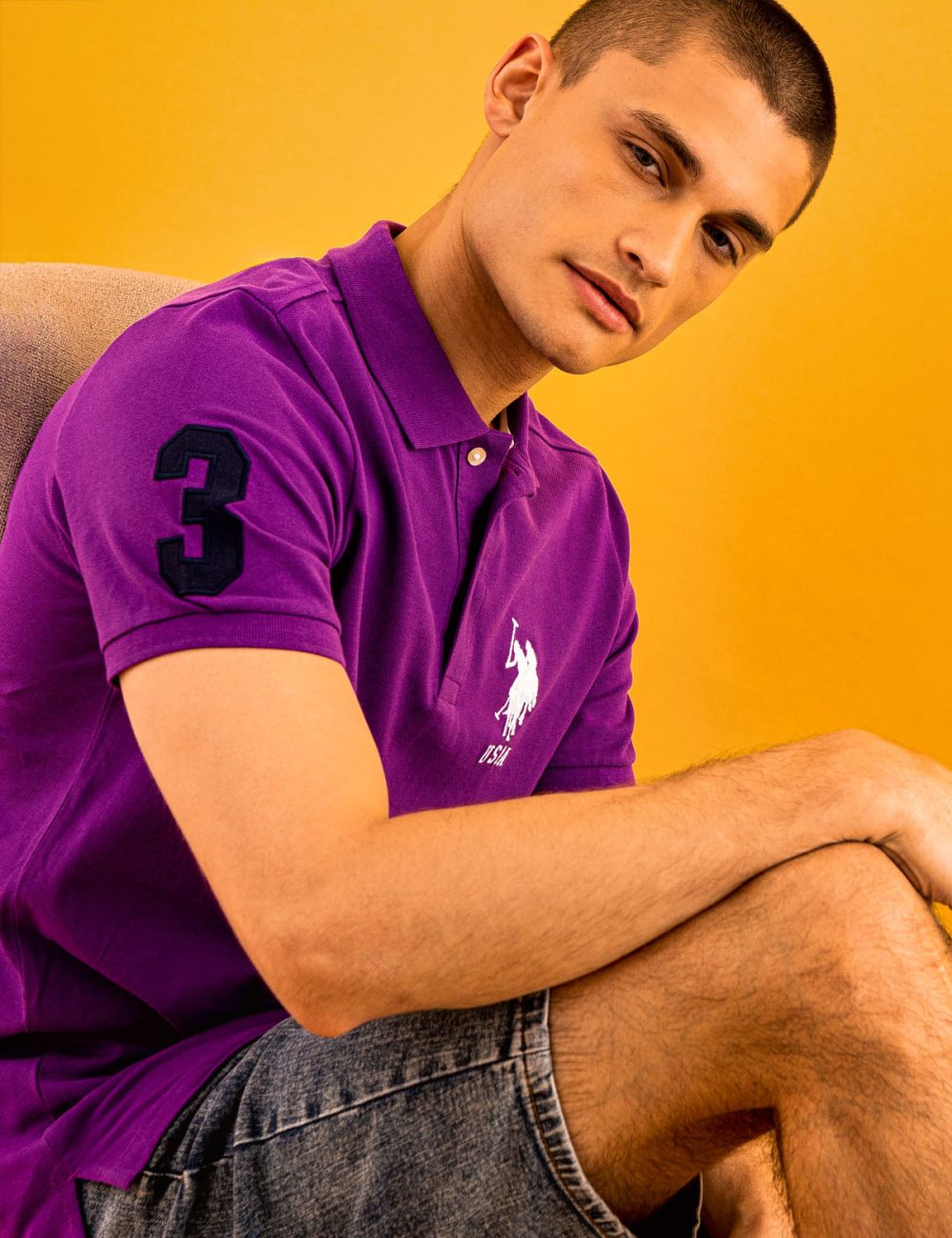 BIG LOGO SOLID POLO SHIRT - Image 7