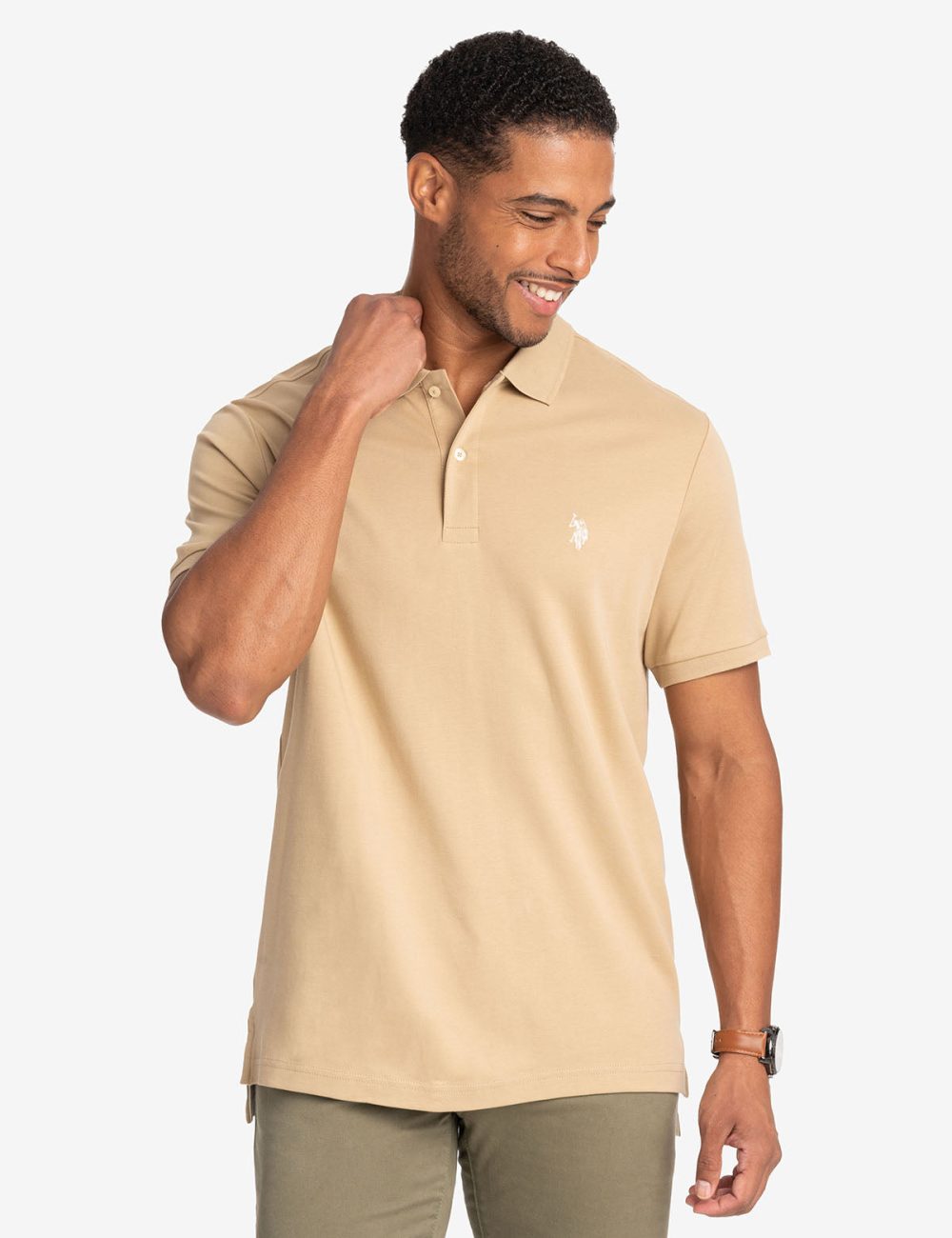 SOLID INTERLOCK POLO SHIRT - Image 9