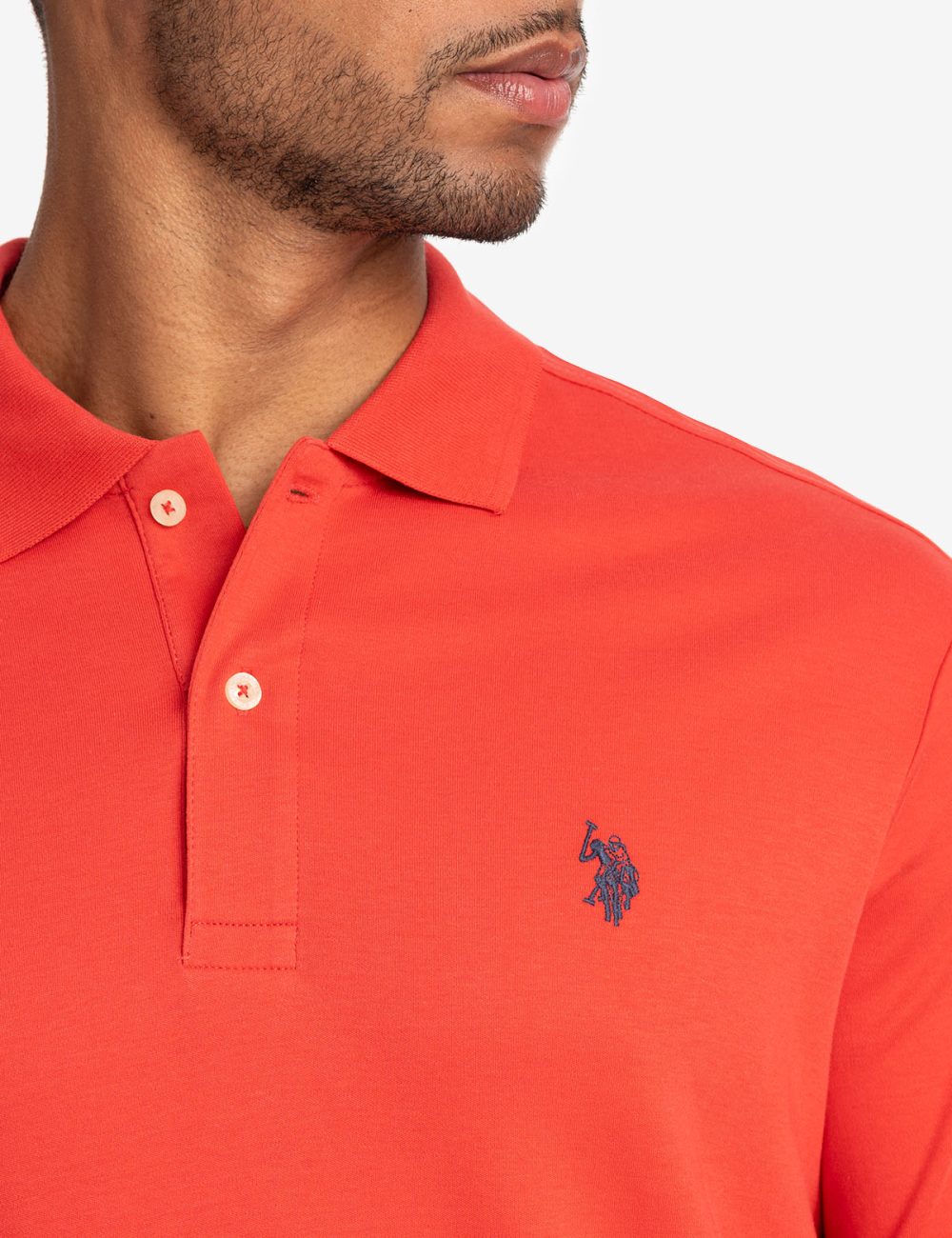 SOLID INTERLOCK POLO SHIRT - Image 3
