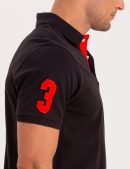 MULTI COLOR BIG LOGO SOLID POLO SHIRT