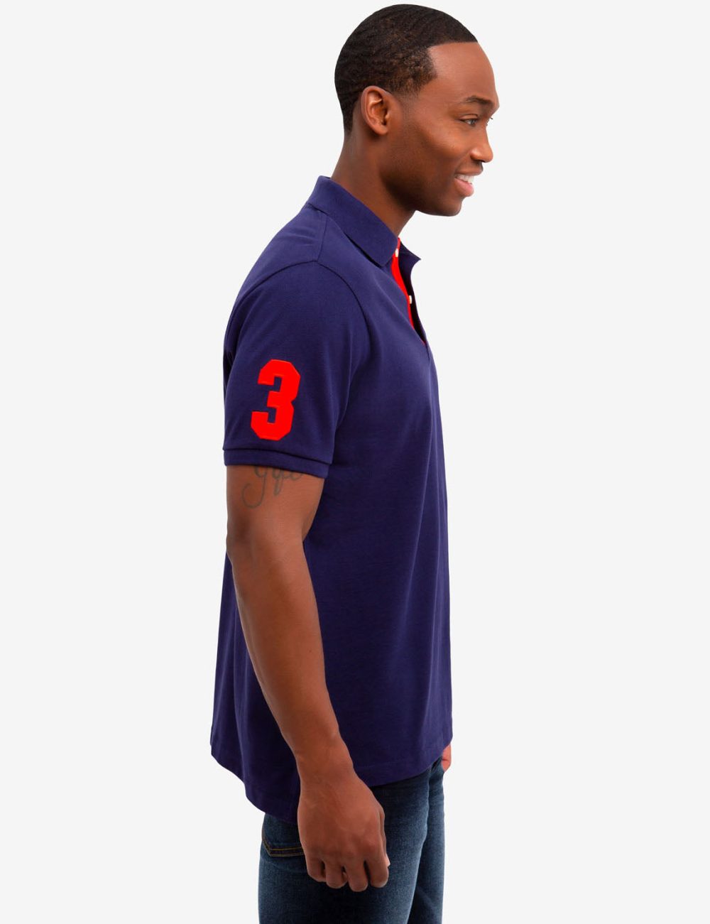 MULTI COLOR BIG LOGO SOLID POLO SHIRT - Image 12