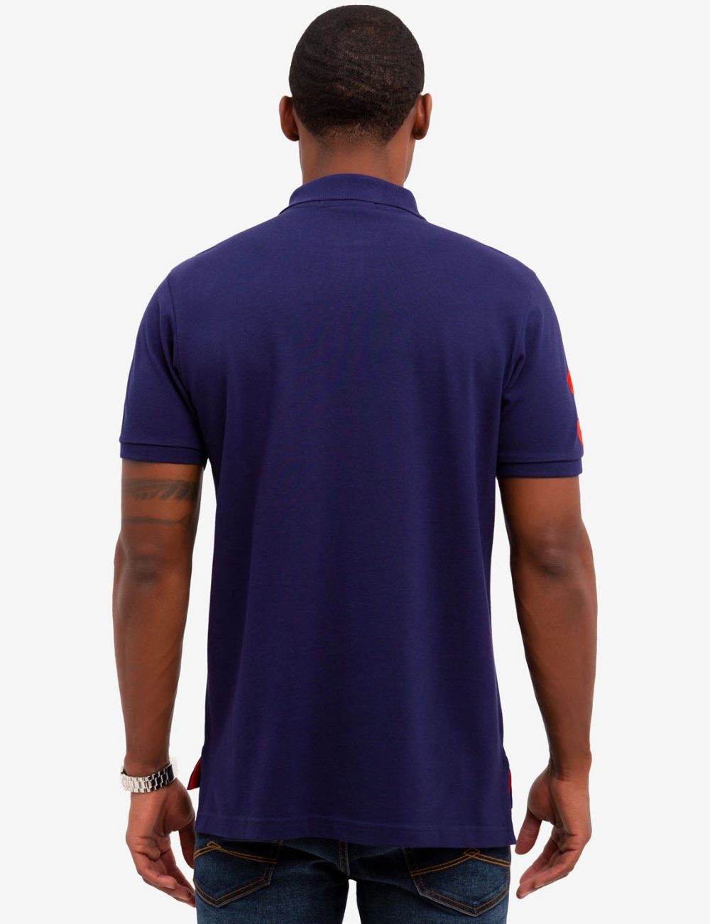 MULTI COLOR BIG LOGO SOLID POLO SHIRT - Image 13