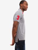 MULTI COLOR BIG LOGO SOLID POLO SHIRT