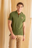 MULTI COLOR BIG LOGO POLO SHIRT