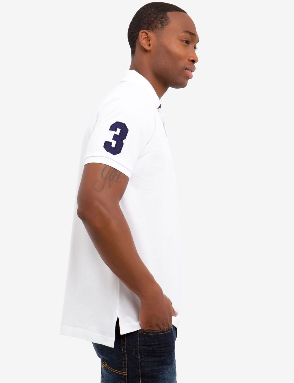 MULTI COLOR BIG LOGO SOLID POLO SHIRT - Image 10
