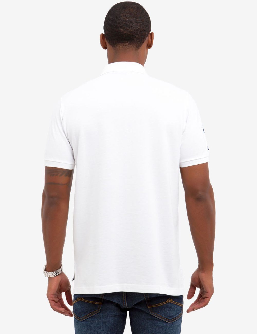 MULTI COLOR BIG LOGO SOLID POLO SHIRT - Image 9