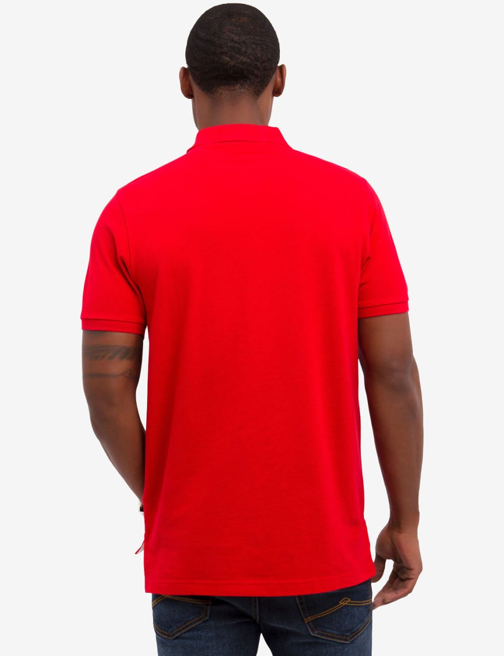 MULTI COLOR BIG LOGO SOLID POLO SHIRT - Image 3