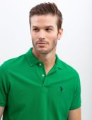 SOLID PIQUE SMALL LOGO POLO SHIRT