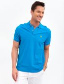 SOLID PIQUE SMALL LOGO POLO SHIRT