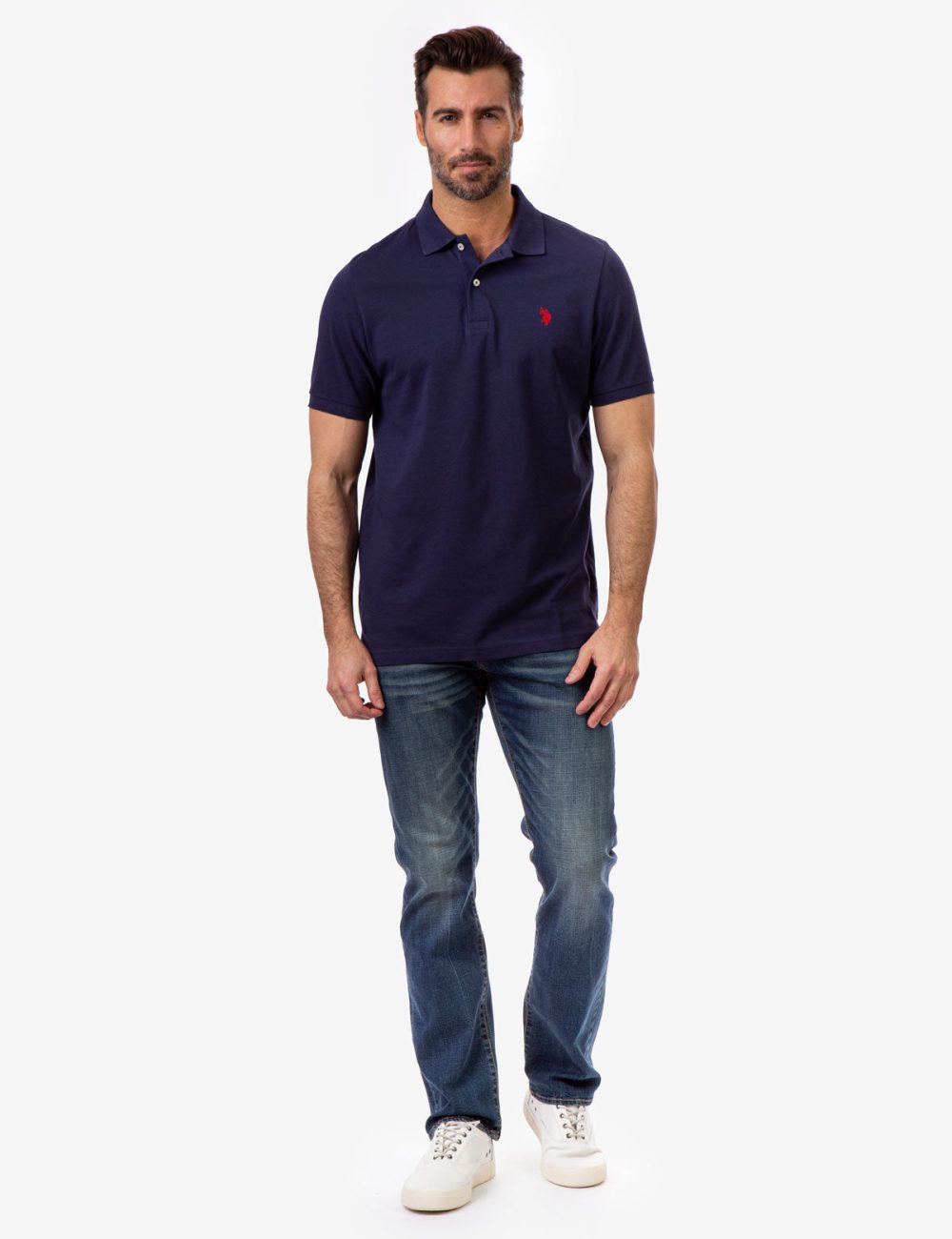SOLID PIQUE SMALL LOGO POLO SHIRT - Image 2
