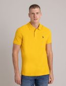 SOLID PIQUE SMALL LOGO POLO SHIRT