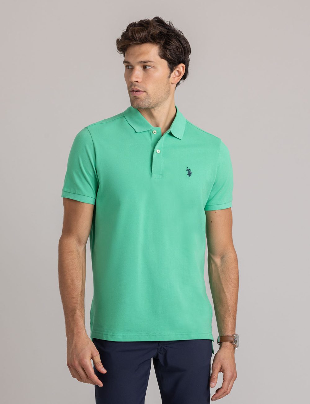 SOLID PIQUE SMALL LOGO POLO SHIRT - Image 17