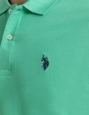 SOLID PIQUE SMALL LOGO POLO SHIRT