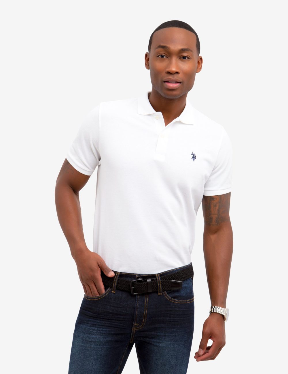 SOLID PIQUE SMALL LOGO POLO SHIRT - Image 7