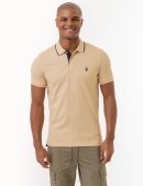 SLIM FIT STRETCH PIQUE SOLID POLO SHIRT