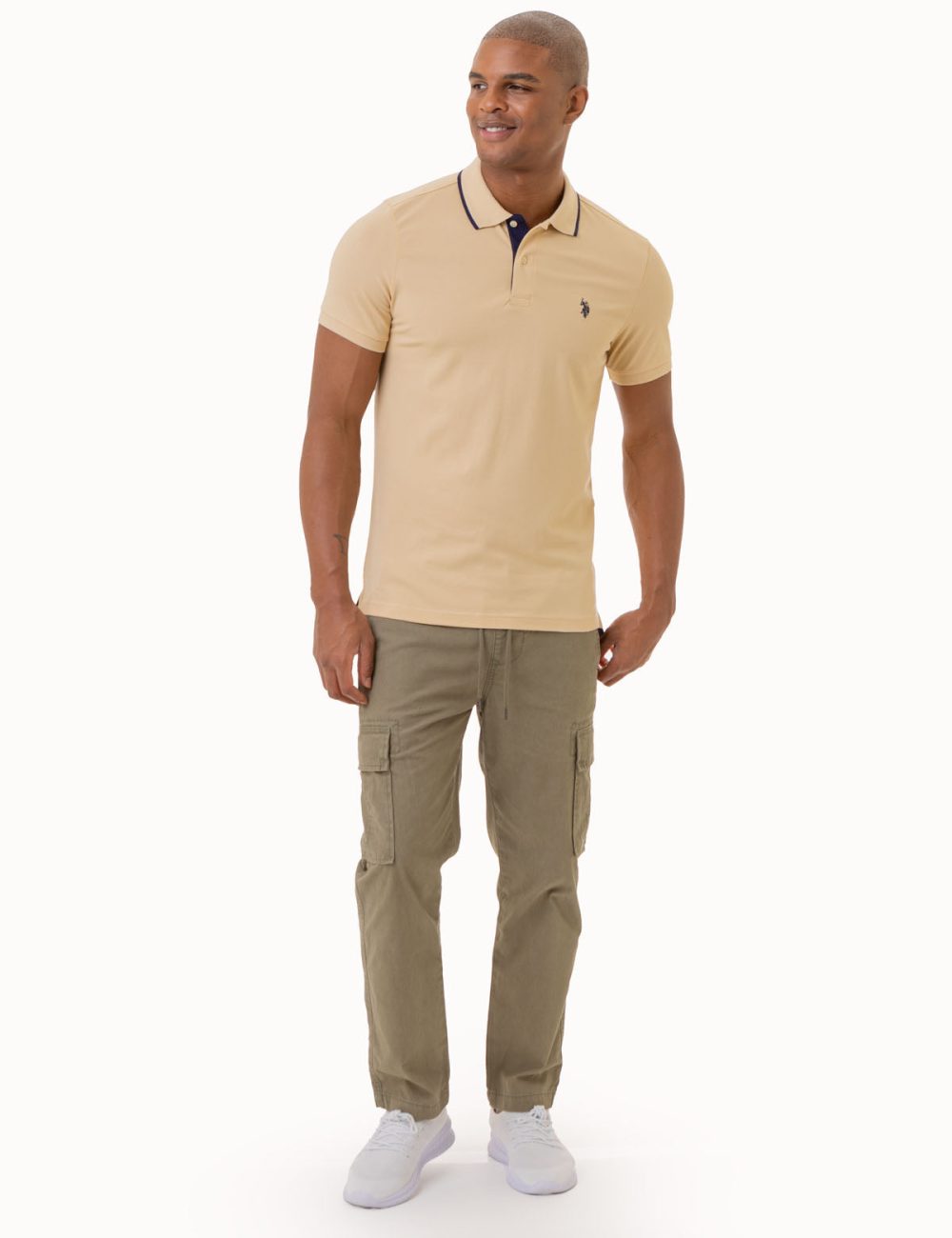 SLIM FIT STRETCH PIQUE SOLID POLO SHIRT - Image 11