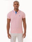 SLIM FIT STRETCH PIQUE SOLID POLO SHIRT