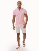 SLIM FIT STRETCH PIQUE SOLID POLO SHIRT