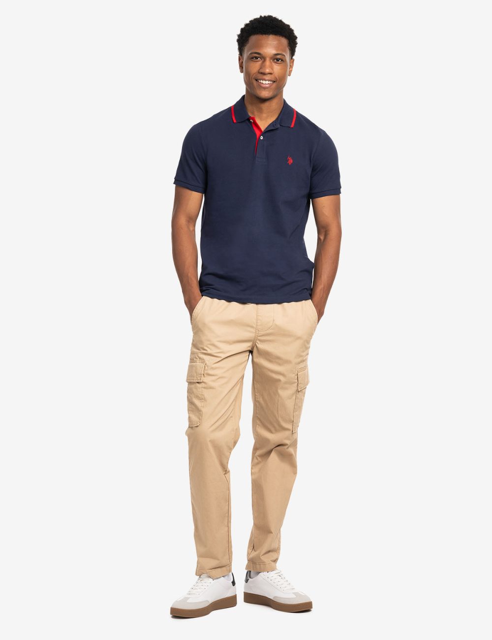 SLIM FIT STRETCH SOLID PIQUE POLO SHIRT - Image 6