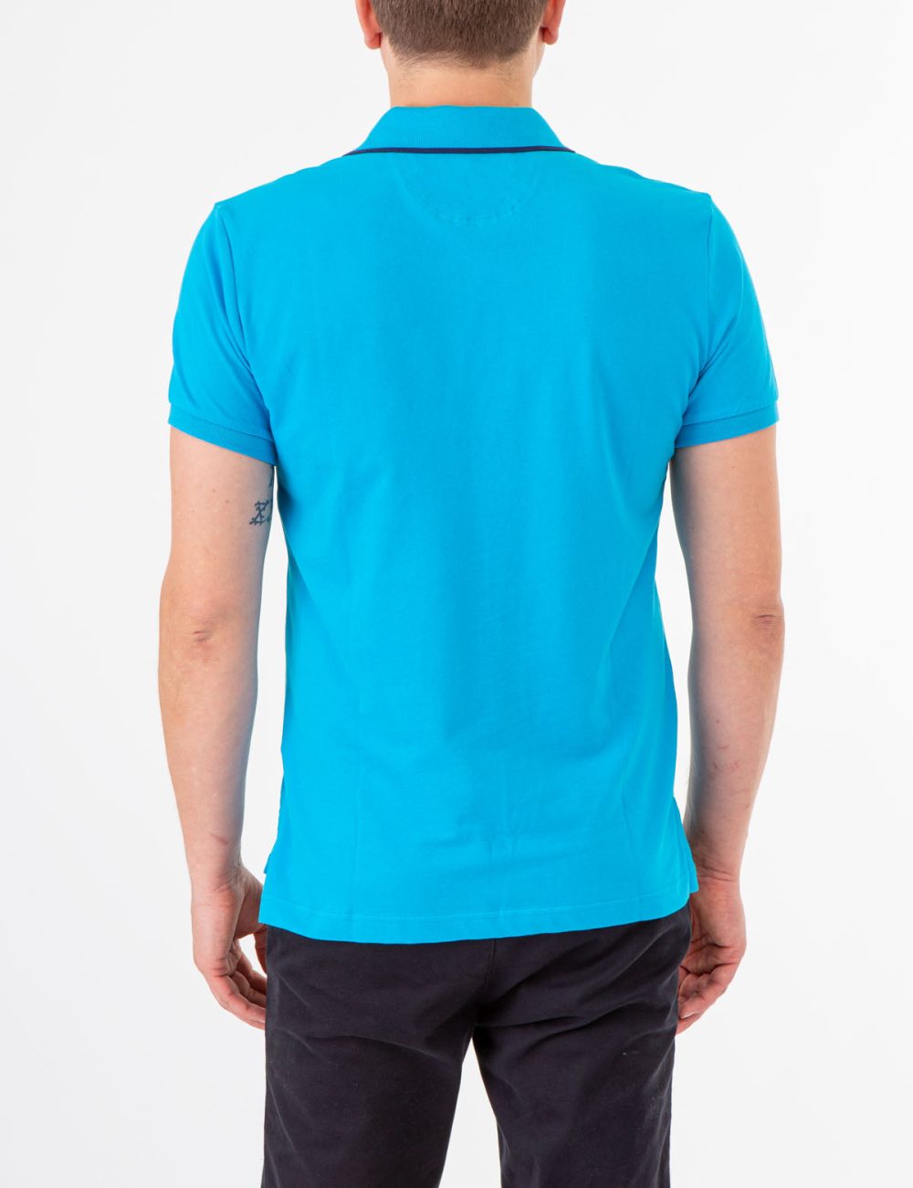 SLIM FIT STRETCH PIQUE SOLID POLO SHIRT - Image 4