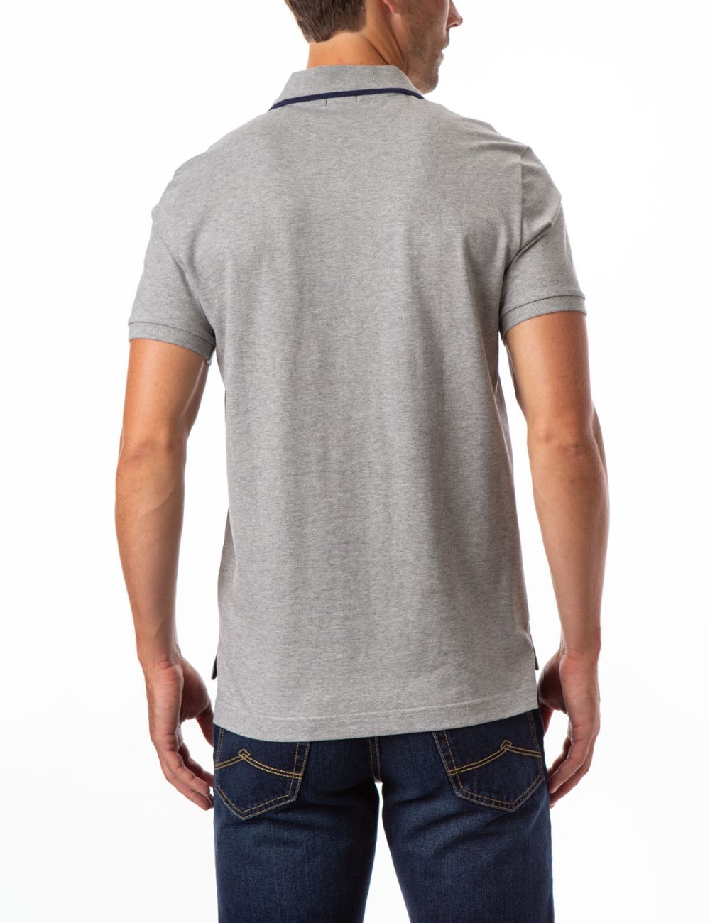 SLIM FIT STRETCH SOLID PIQUE POLO SHIRT - Image 20