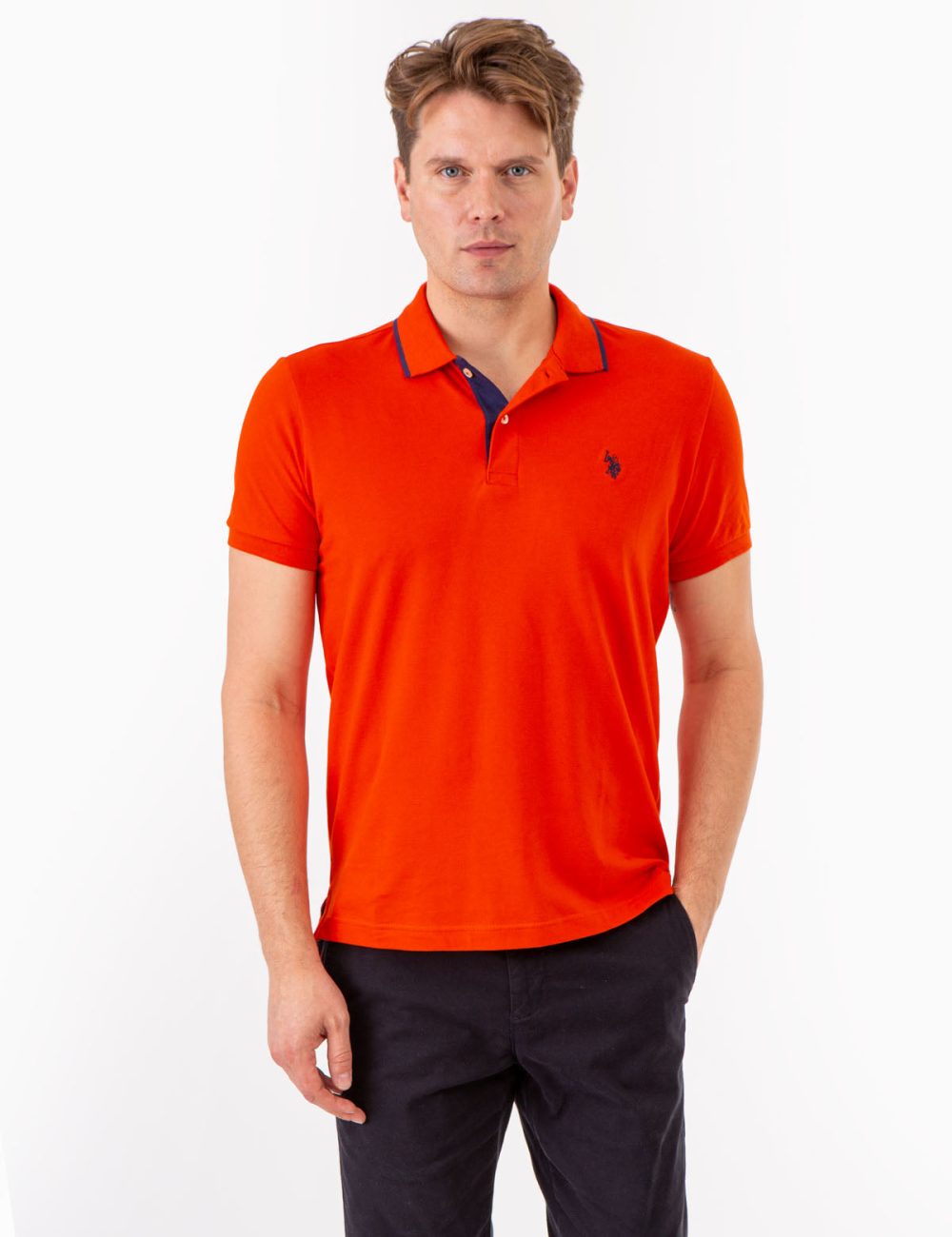 SLIM FIT STRETCH PIQUE SOLID POLO SHIRT - Image 5