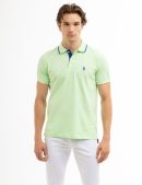 SLIM FIT STRETCH PIQUE SOLID POLO SHIRT