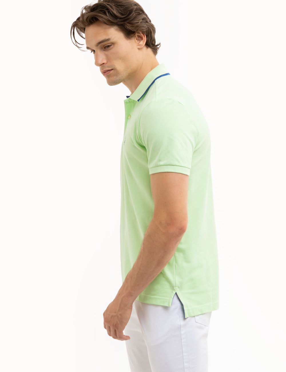 SLIM FIT STRETCH PIQUE SOLID POLO SHIRT - Image 17