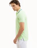 SLIM FIT STRETCH PIQUE SOLID POLO SHIRT