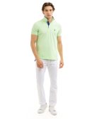 SLIM FIT STRETCH PIQUE SOLID POLO SHIRT