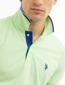 SLIM FIT STRETCH PIQUE SOLID POLO SHIRT