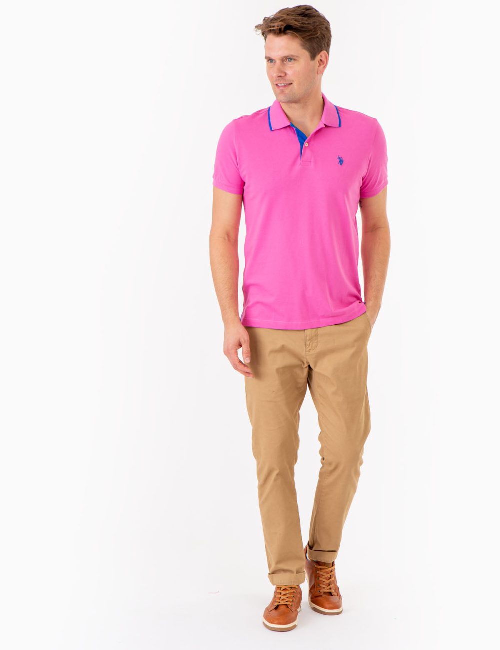 SLIM FIT STRETCH PIQUE SOLID POLO SHIRT - Image 10