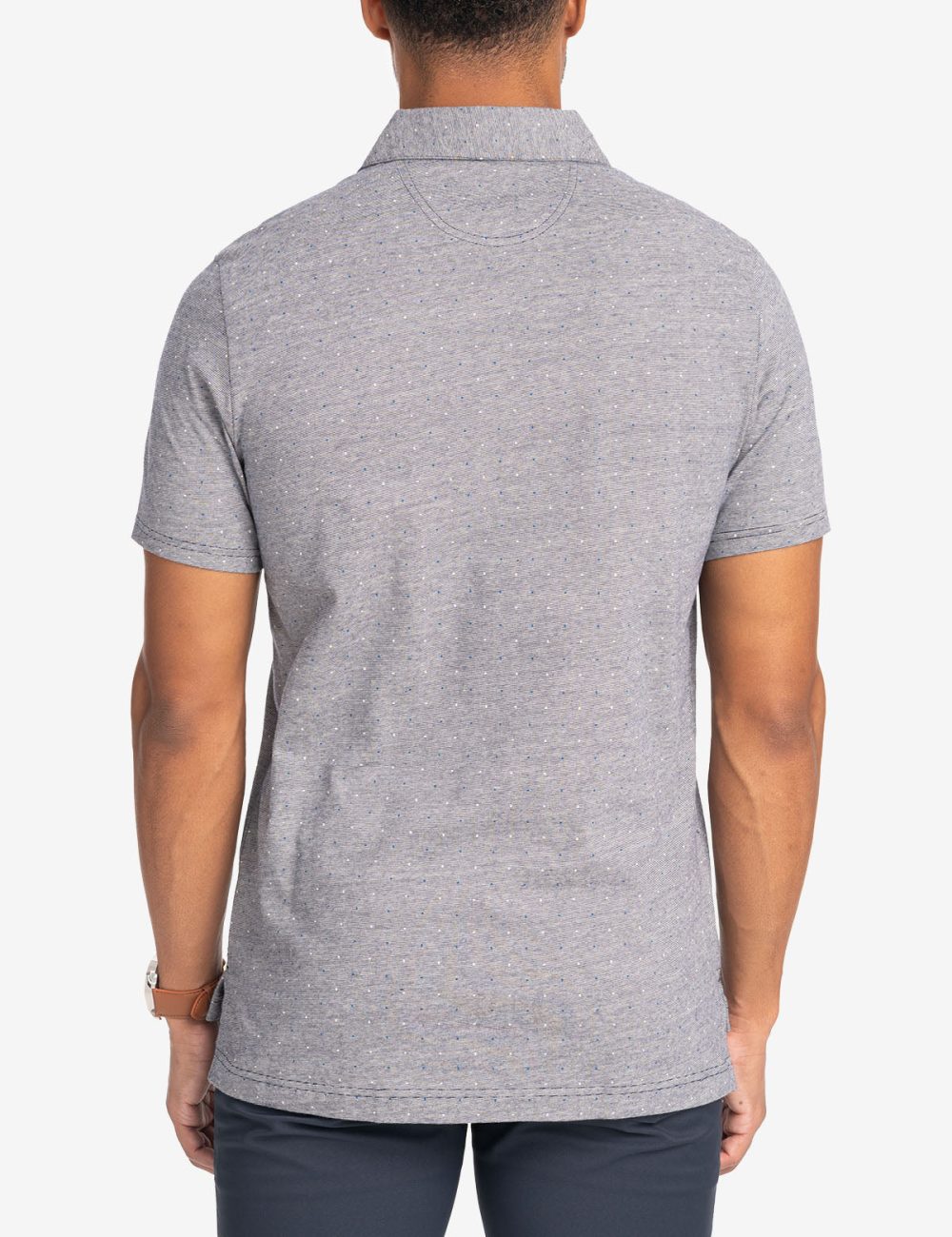 PRINTED END-ON-END STRIPED POLO SHIRT - Image 13
