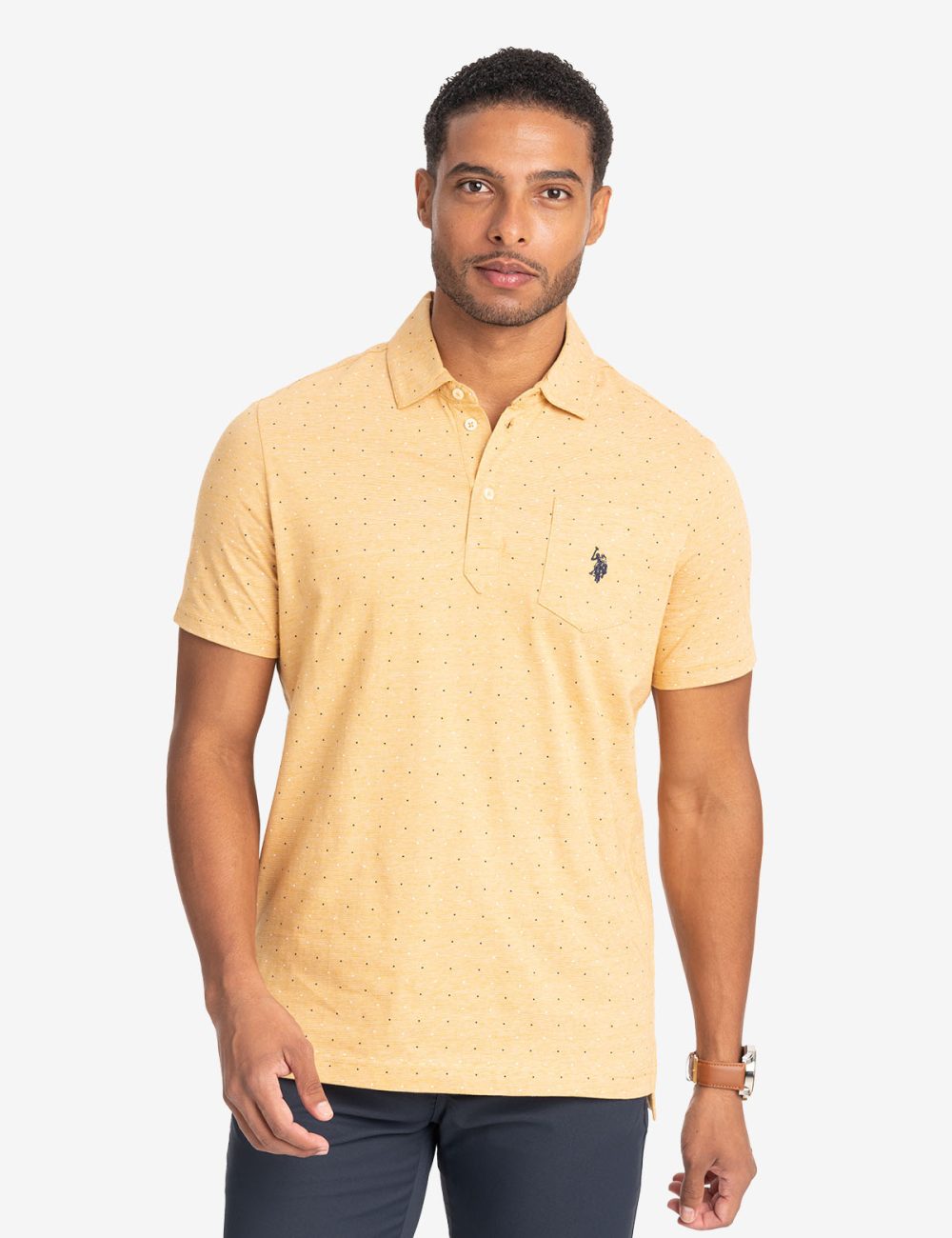 PRINTED END-ON-END STRIPED POLO SHIRT - Image 16