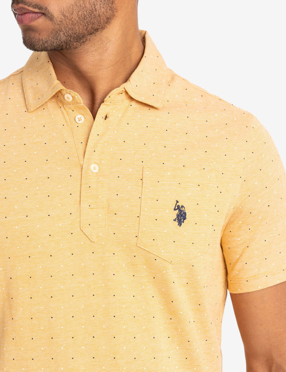 PRINTED END-ON-END STRIPED POLO SHIRT - Image 17