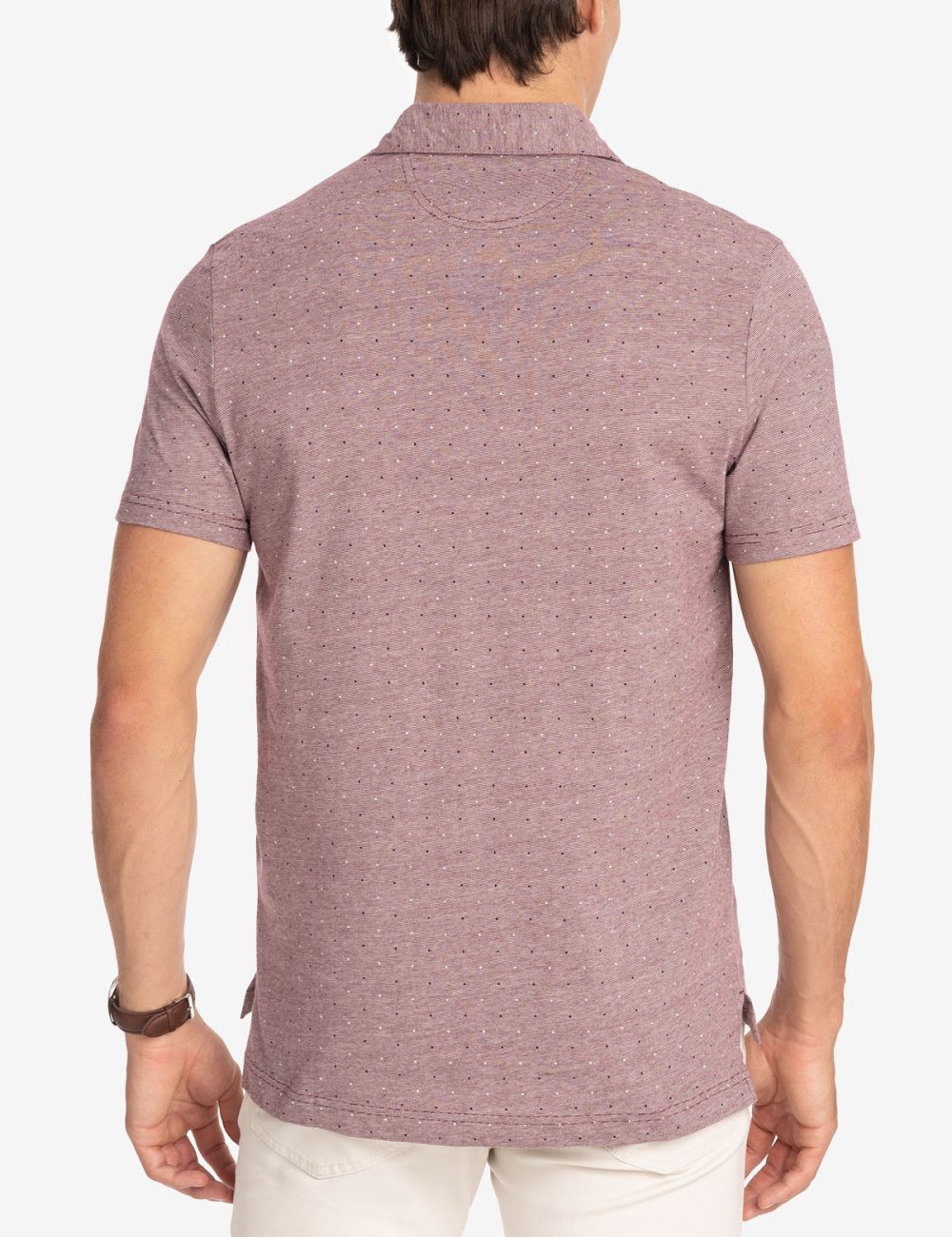 PRINTED END-ON-END STRIPED POLO SHIRT - Image 10