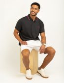 SLIM FIT TIPPED INTERLOCK POLO SHIRT