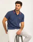 SLIM FIT TIPPED INTERLOCK POLO SHIRT
