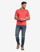 SLIM FIT TIPPED INTERLOCK POLO SHIRT