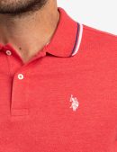 SLIM FIT TIPPED INTERLOCK POLO SHIRT