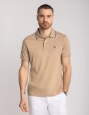 SLIM FIT TIPPED INTERLOCK POLO SHIRT