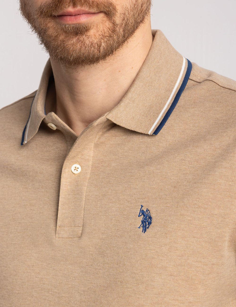 SLIM FIT TIPPED INTERLOCK POLO SHIRT - Image 3