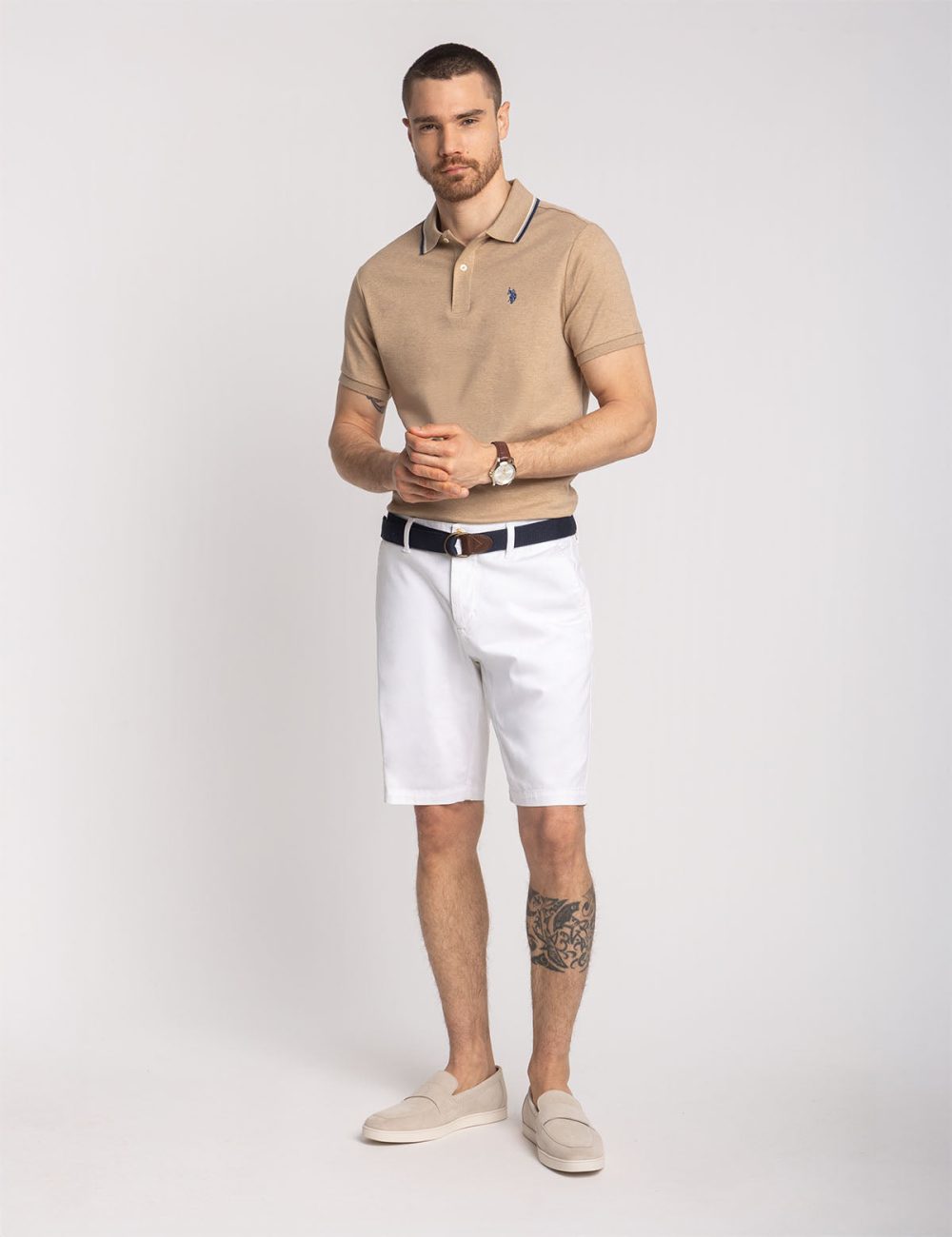 SLIM FIT TIPPED INTERLOCK POLO SHIRT - Image 2