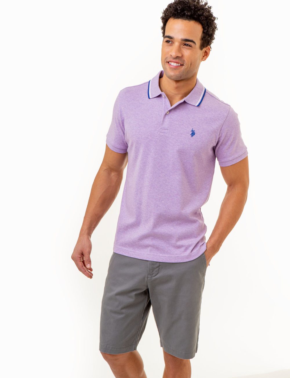SLIM FIT SOLID INTERLOCK POLO SHIRT - Image 10