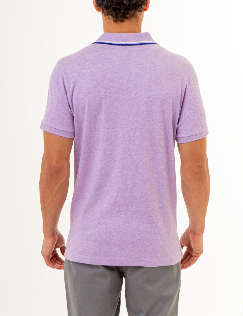 SLIM FIT SOLID INTERLOCK POLO SHIRT - Image 12