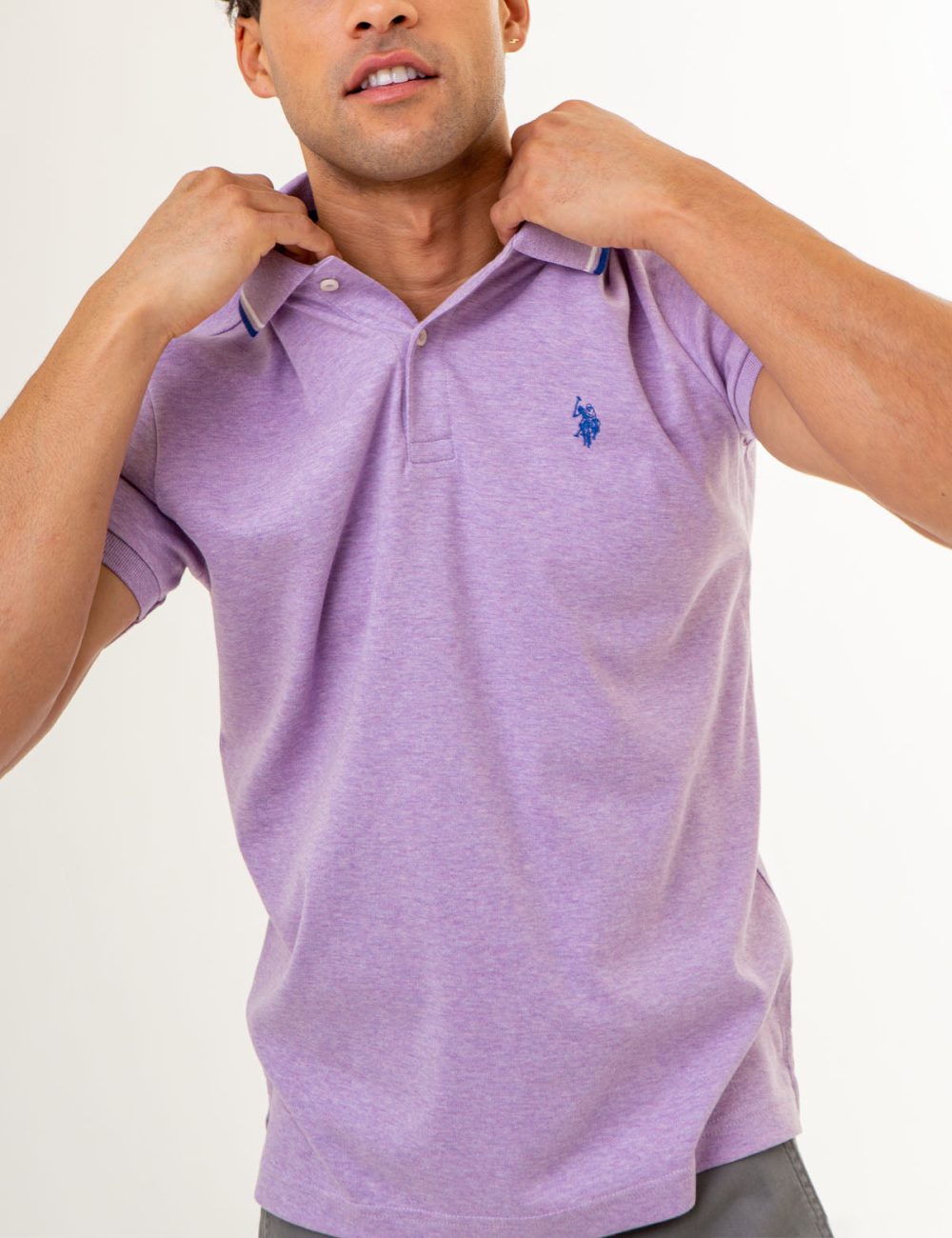 SLIM FIT SOLID INTERLOCK POLO SHIRT - Image 11