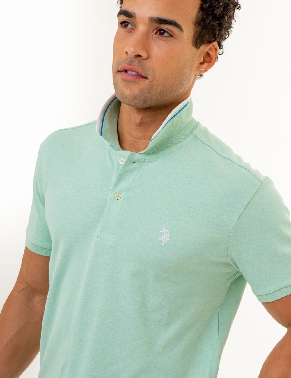 SLIM FIT SOLID INTERLOCK POLO SHIRT - Image 25